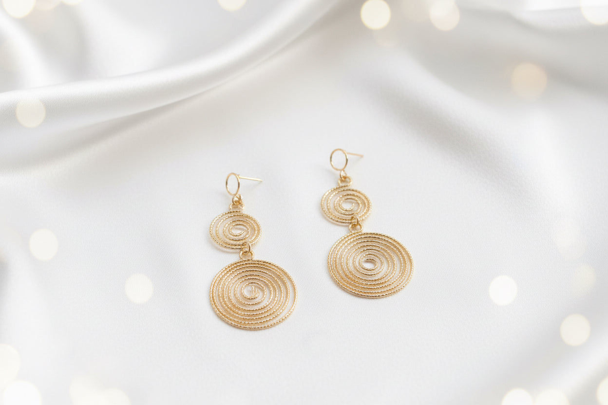 Spiral Statement Earrings
