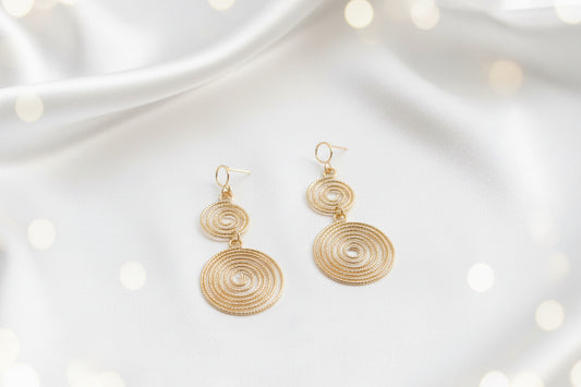 Spiral Statement Earrings