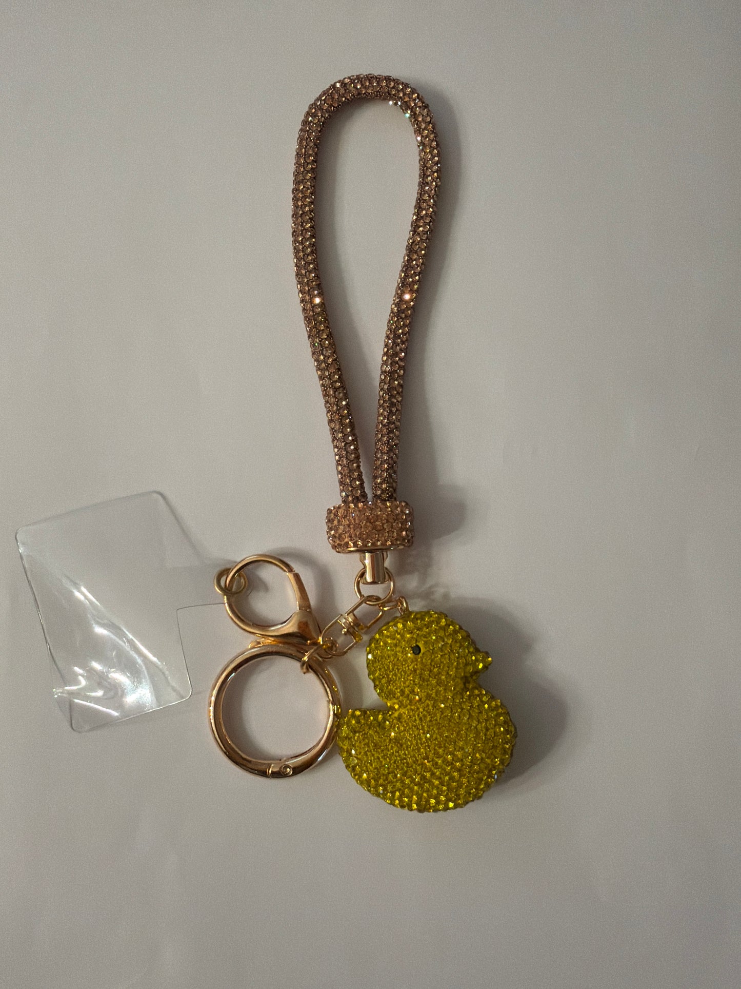 Bling Initial Phone Wristlet Keychain