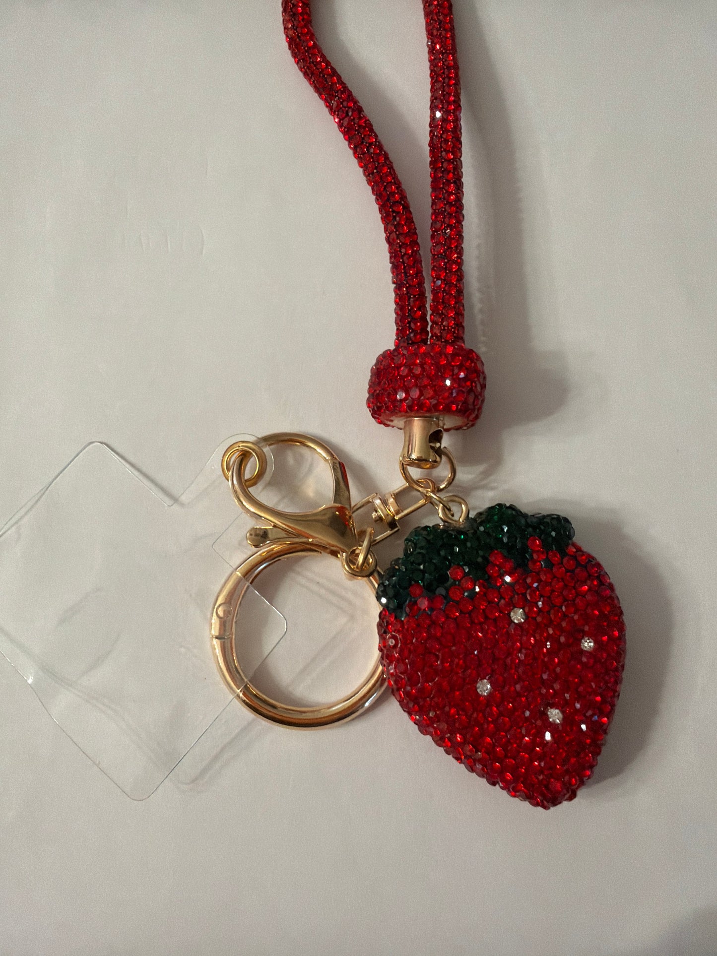 Bling Initial Phone Wristlet Keychain