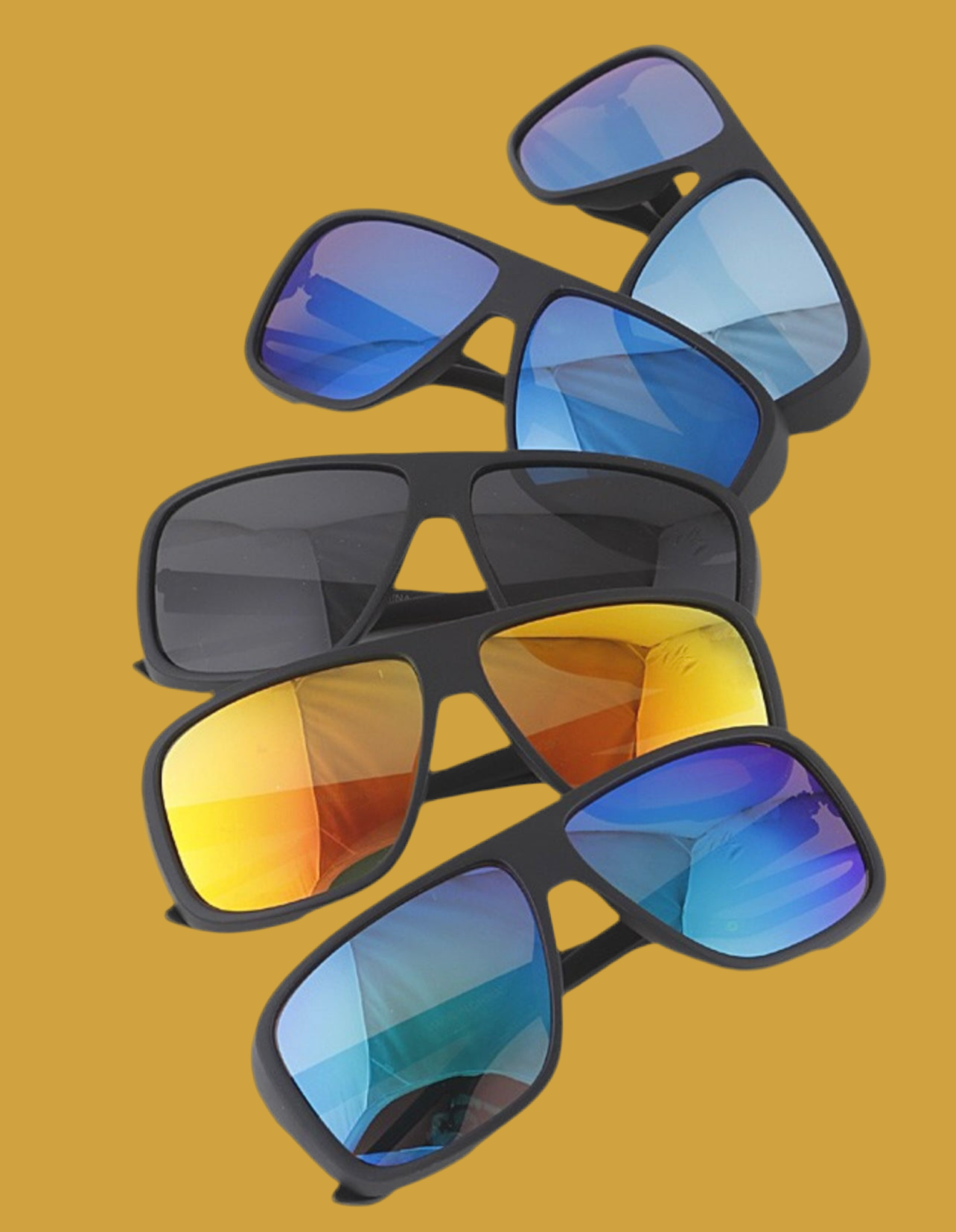 Bold Reflex™ Sport Shades – Multicolor Mirror Lens Collection
