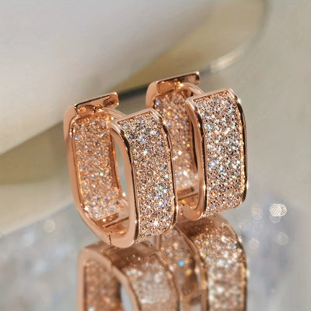 Caught in the Light Bling Hoops