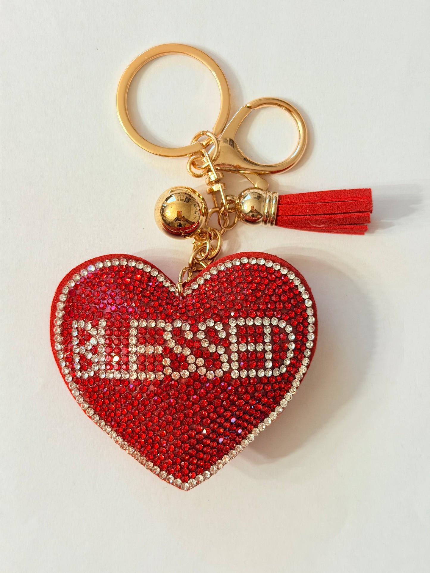 Soft Plush Bling Keychains