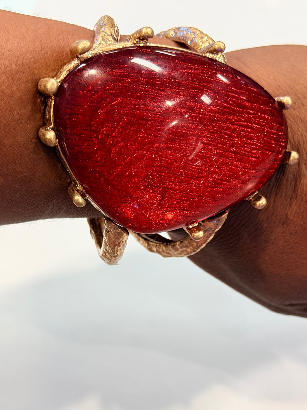 Ruby Goddess Stone Bangle