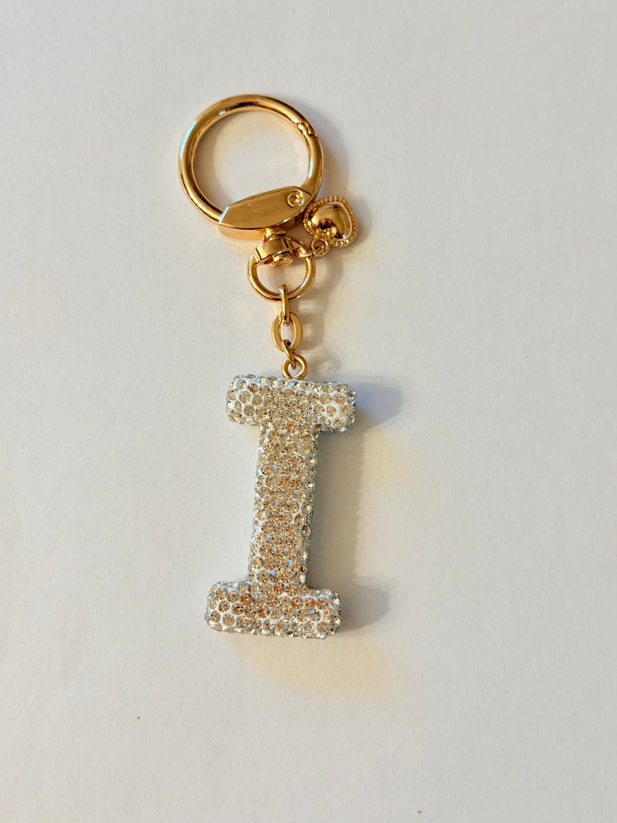 Initial Bling Strap Keychain
