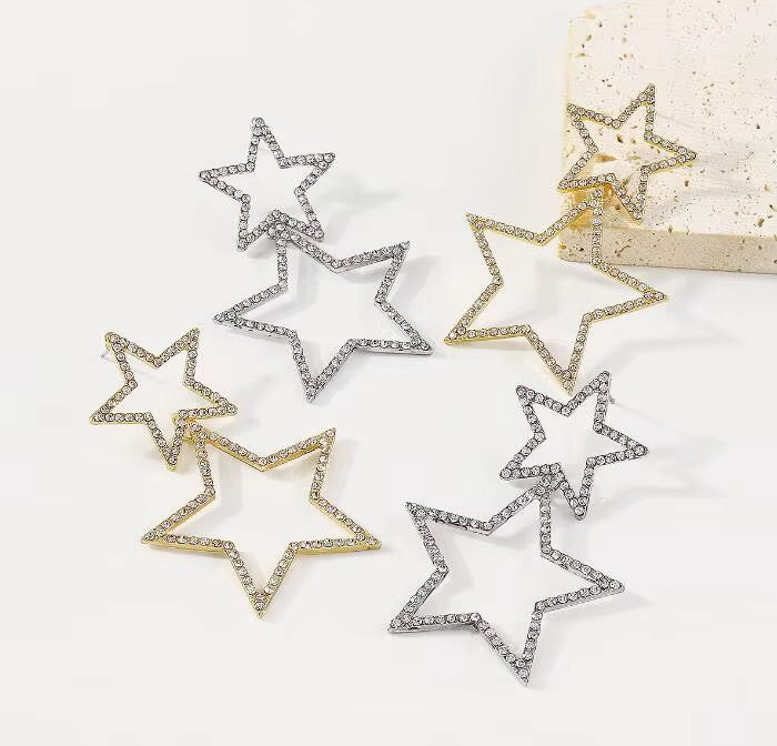 Seeing Stars Bling Drop Earrings