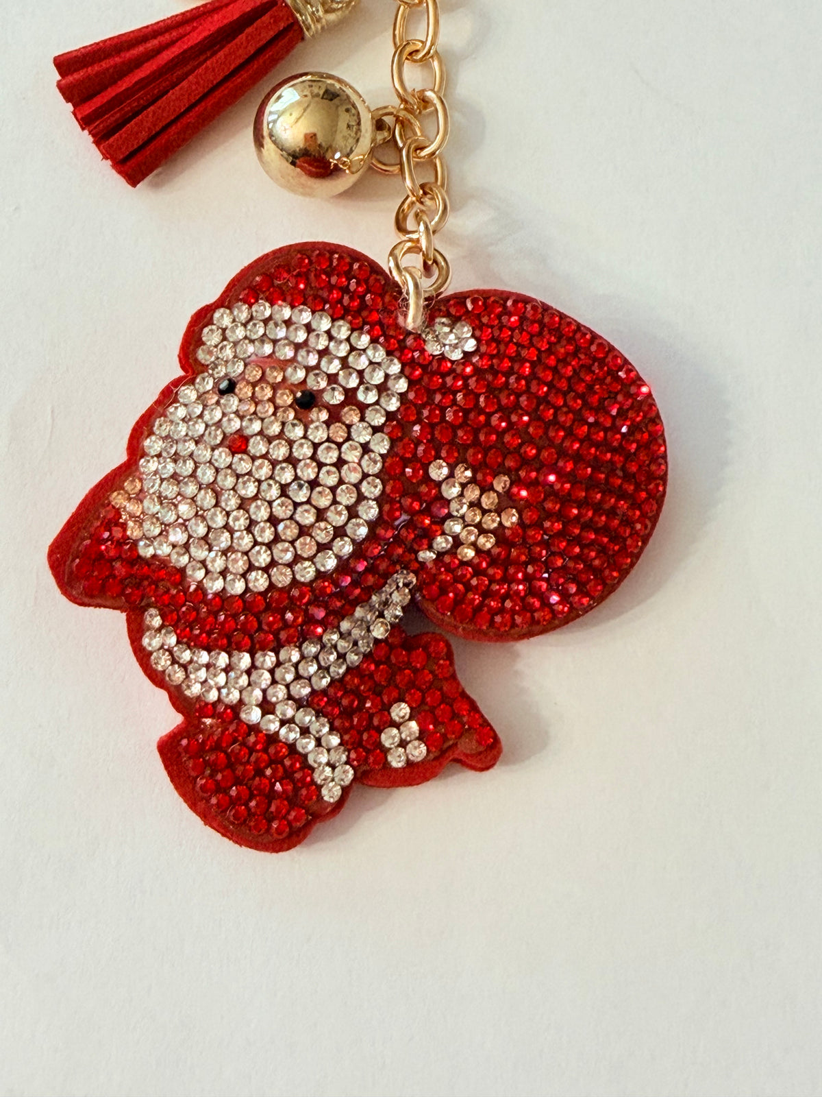 Soft Plush Bling Keychains
