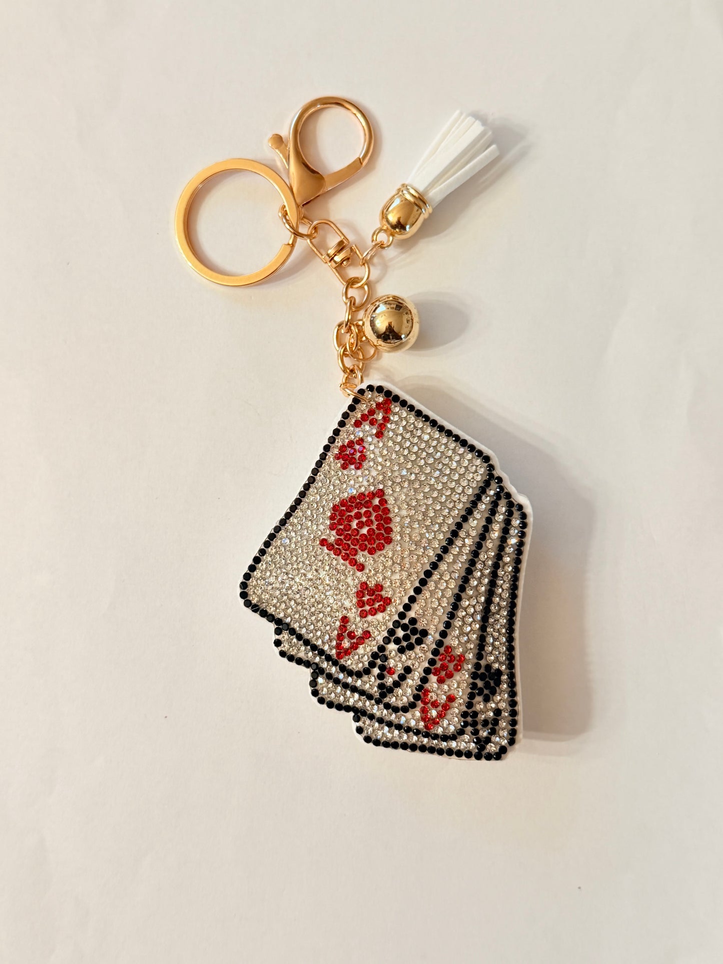 Soft Plush Bling Keychains