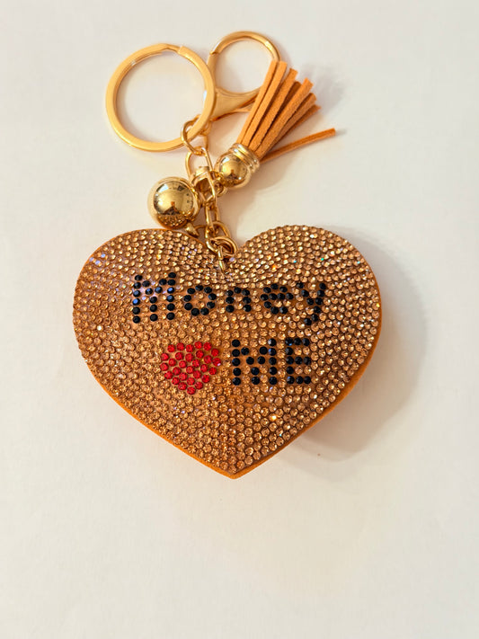Soft Plush Bling Keychains