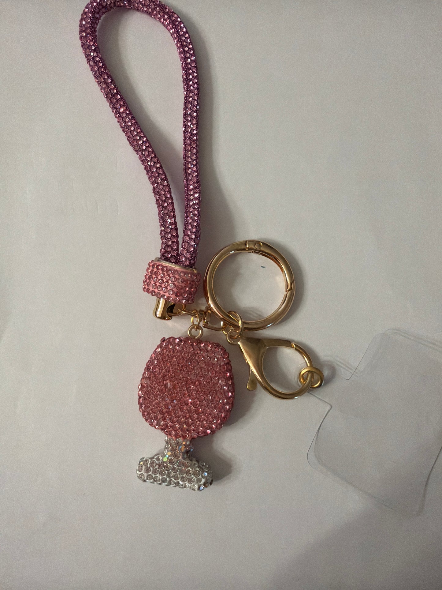 Bling Initial Phone Wristlet Keychain