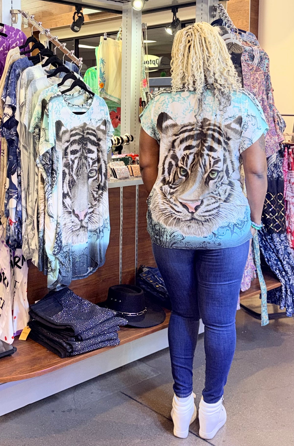 Eye of the Tiger Bling Top