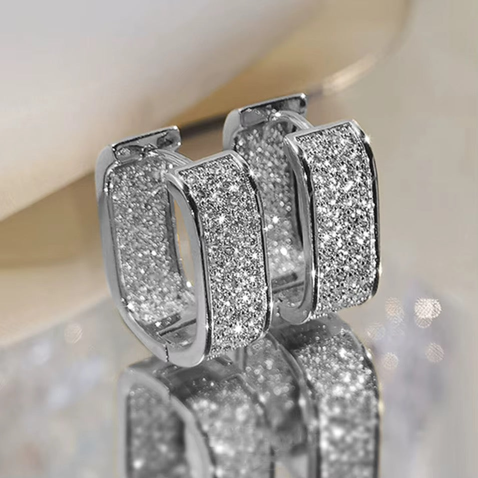 Caught in the Light Bling Hoops
