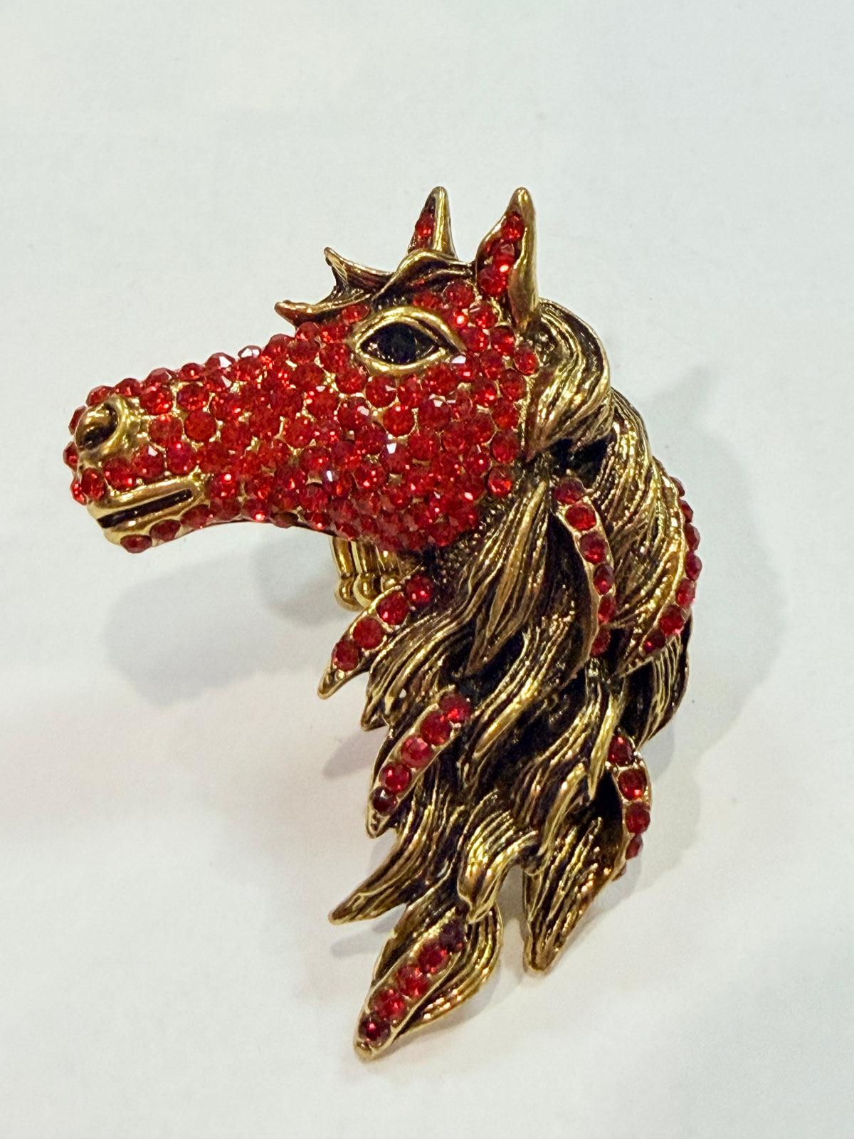 Ruby Horse Stretch Ring