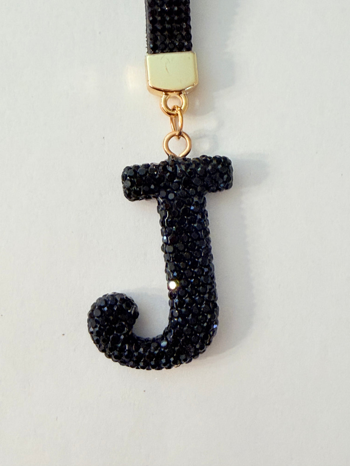Initial Bling Strap Keychain