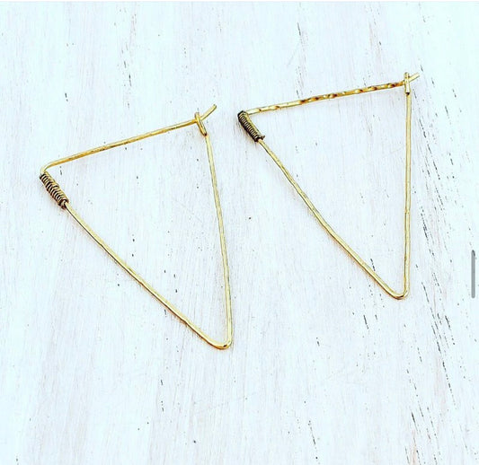 Triangle Wire Earrings