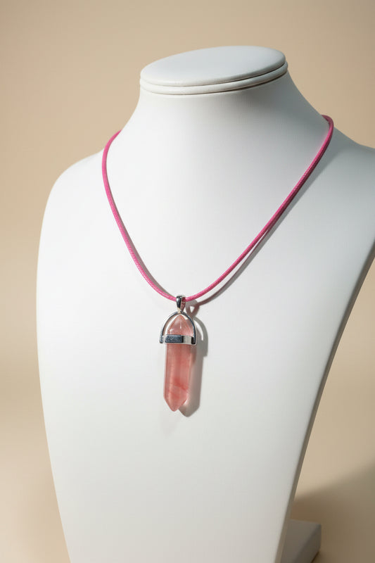Pink Orbit Pendant Necklace