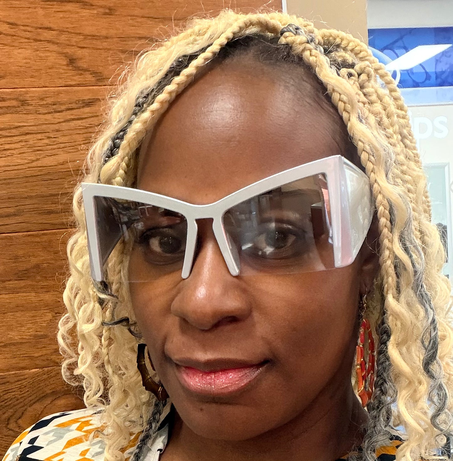 No Side Eye Oversized Shield Sunglasses
