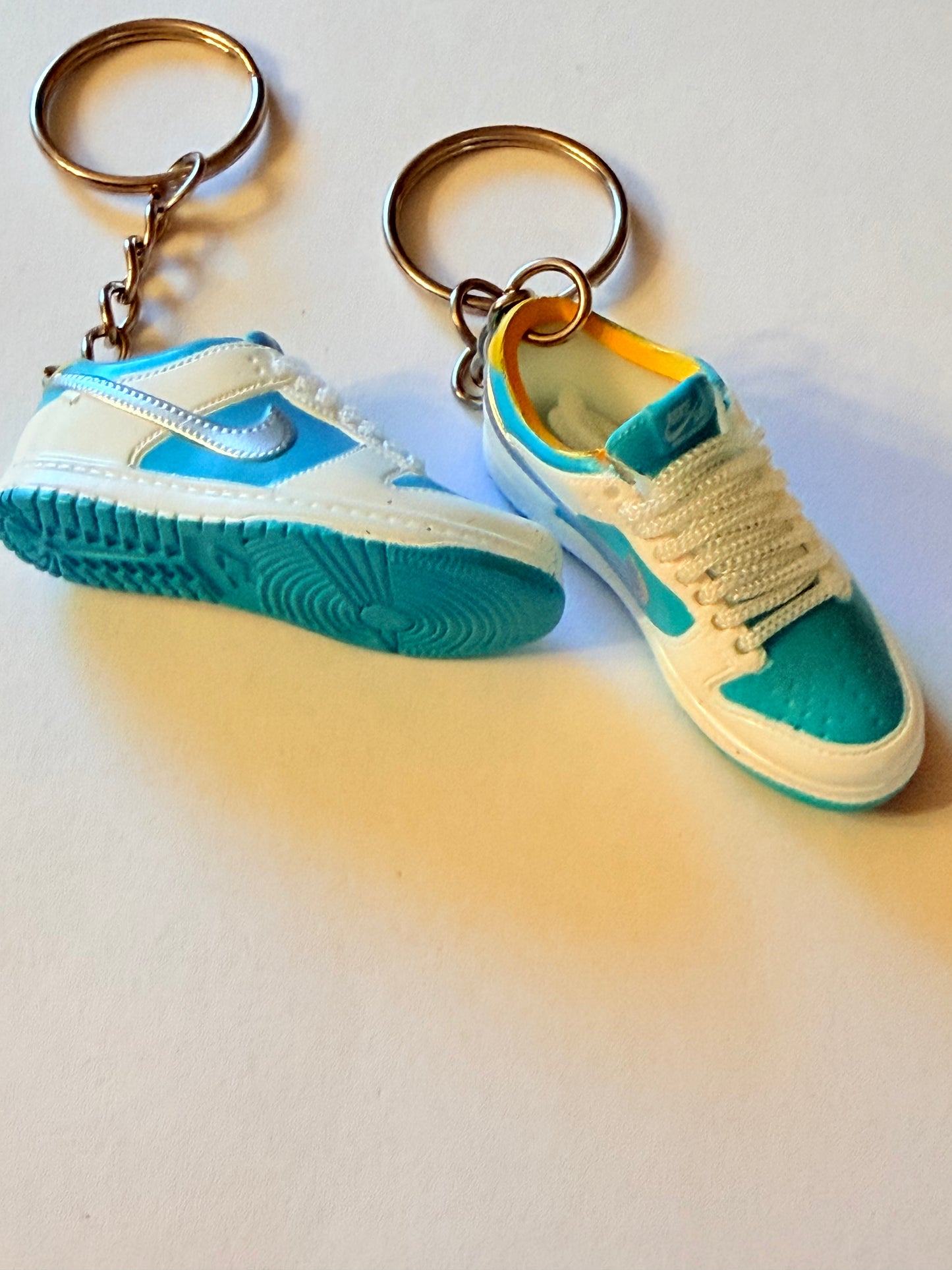 Mini Sneaker Collectible Keychain Set – Blue Splas