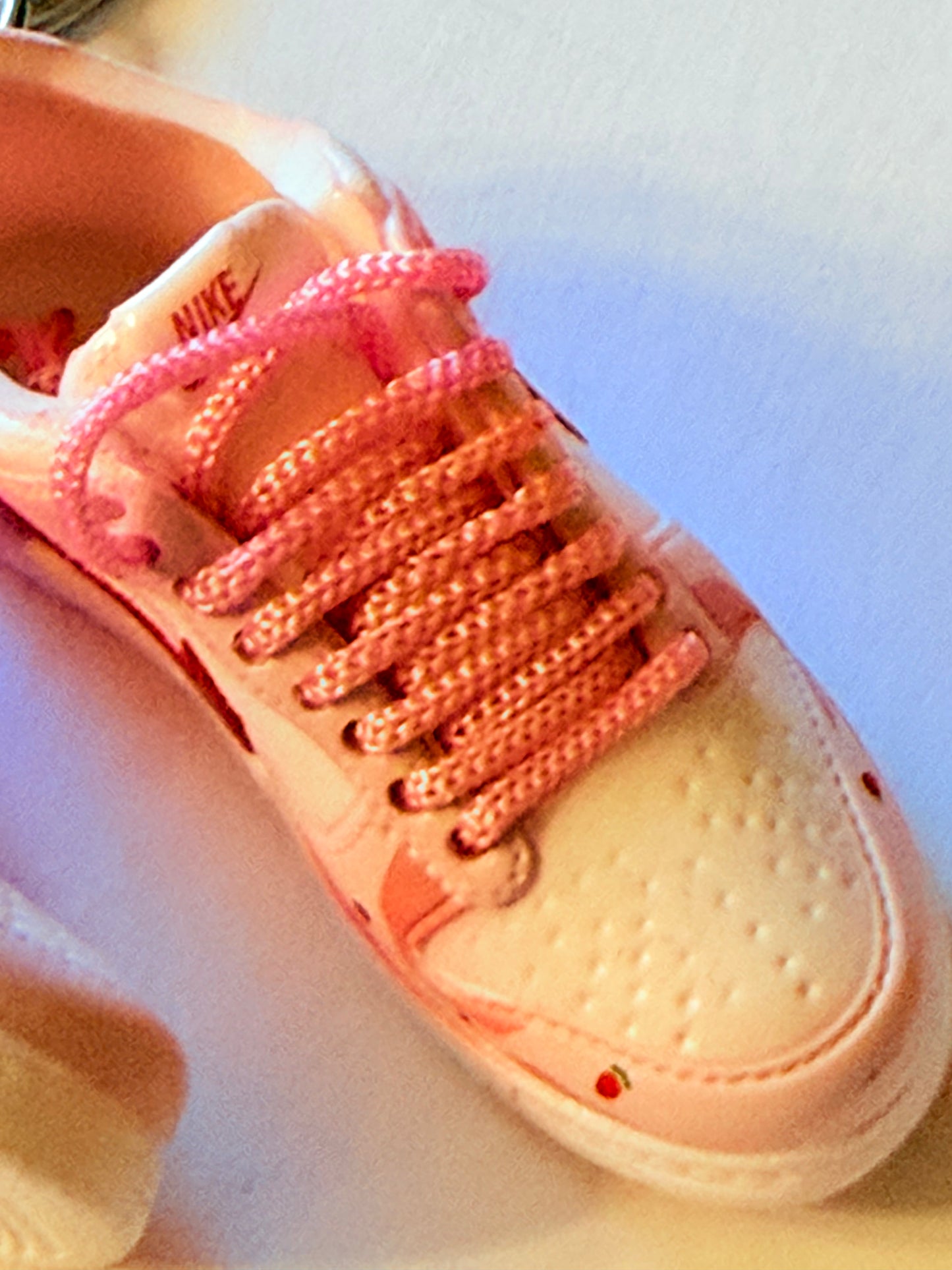 Pink Strawberry Drip Mini Sneaker Keychain – Collector’s Set