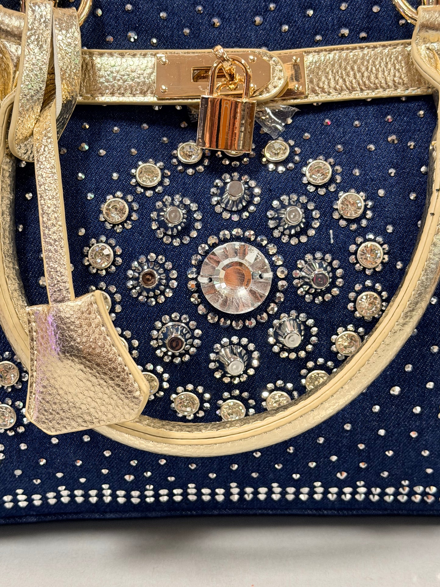 Denim & Diamonds Statement Bag