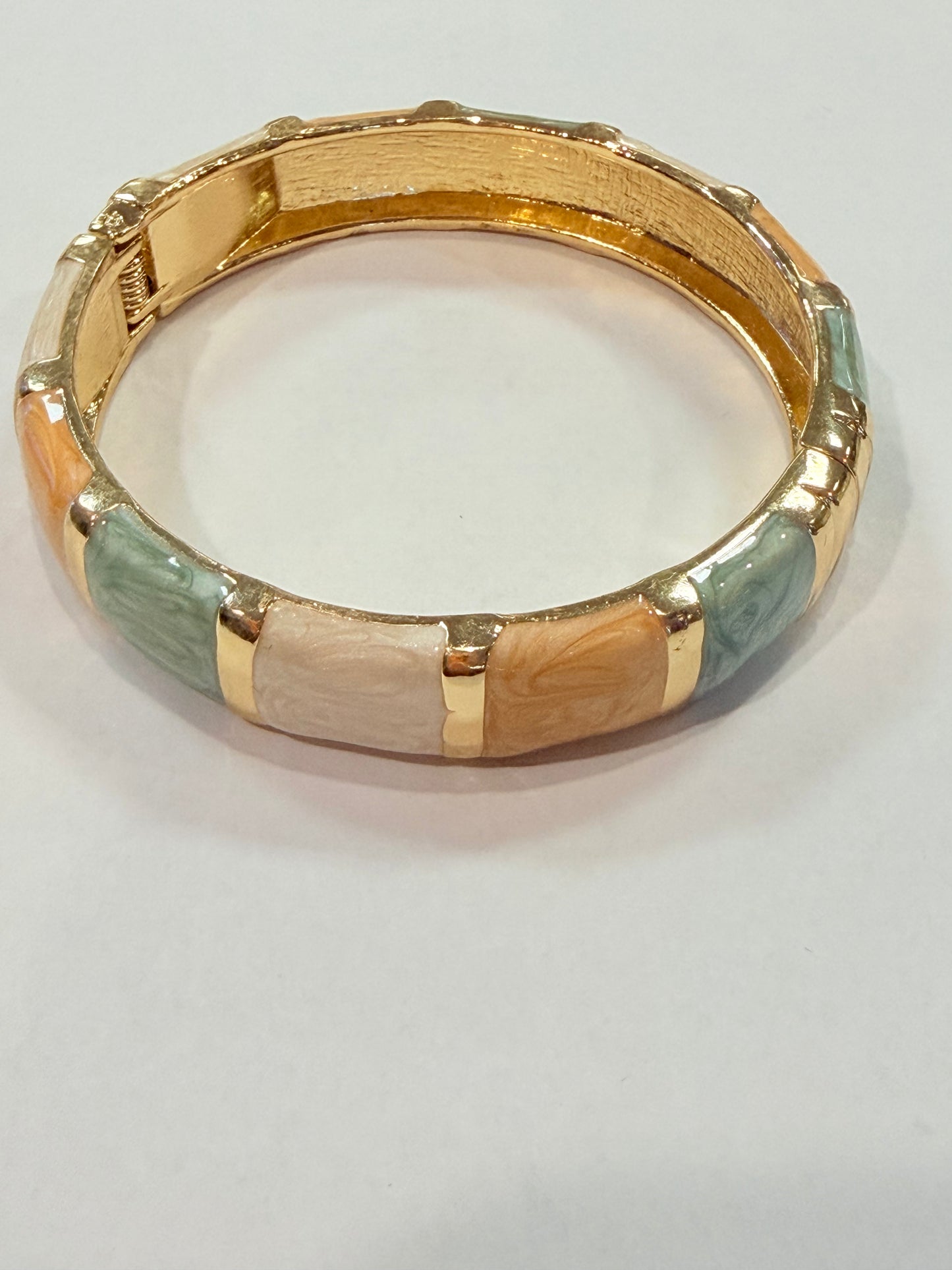 Mosaic Hinged Bangle