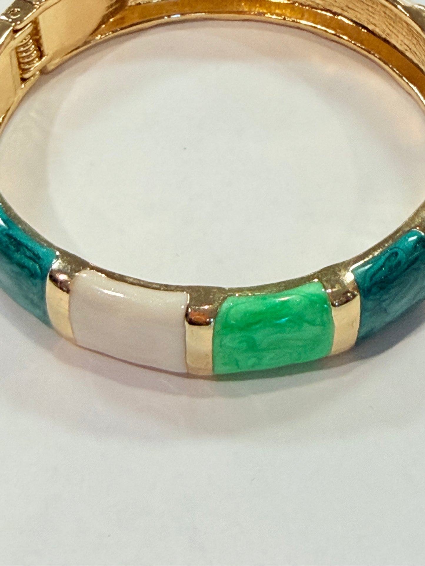 Mosaic Hinged Bangle