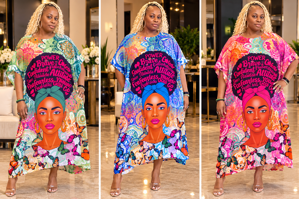 Born to Fly Statement Kaftan