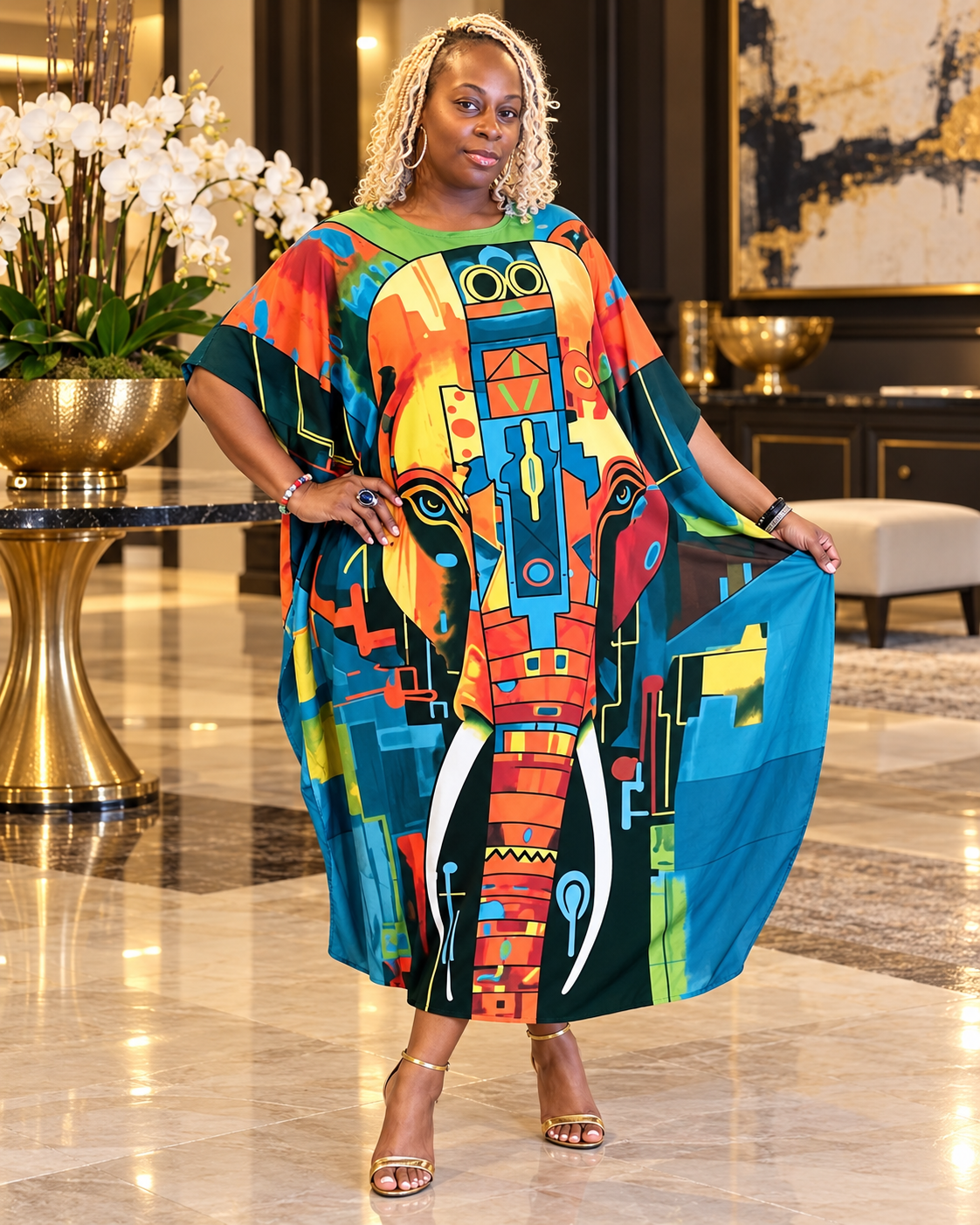 Pachyderm Power Kaftan