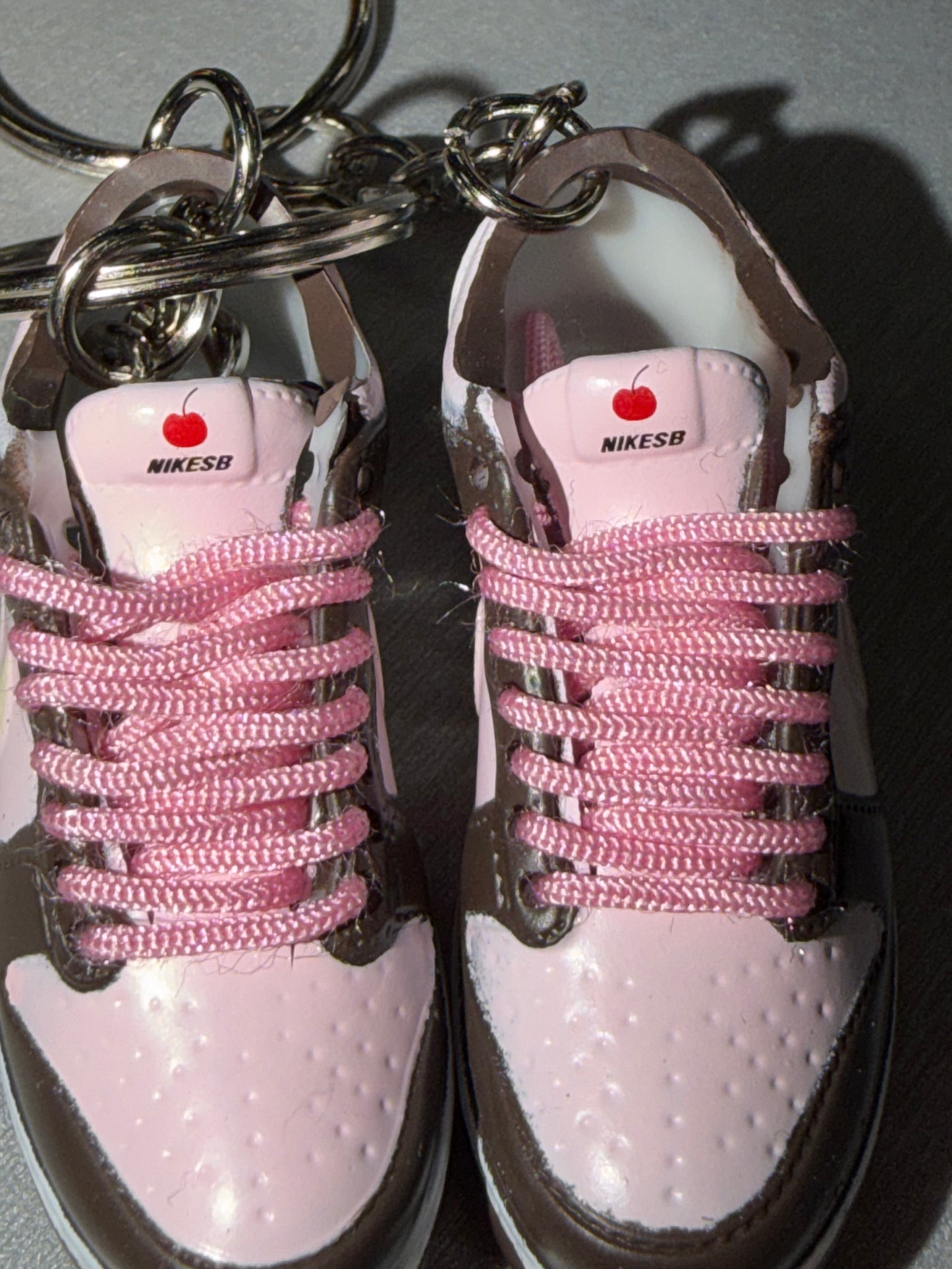 Chocolate Dipped Strawberry Mini Sneaker Keychain