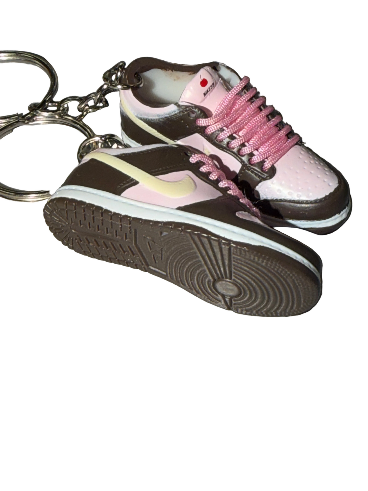 Chocolate Dipped Strawberry Mini Sneaker Keychain