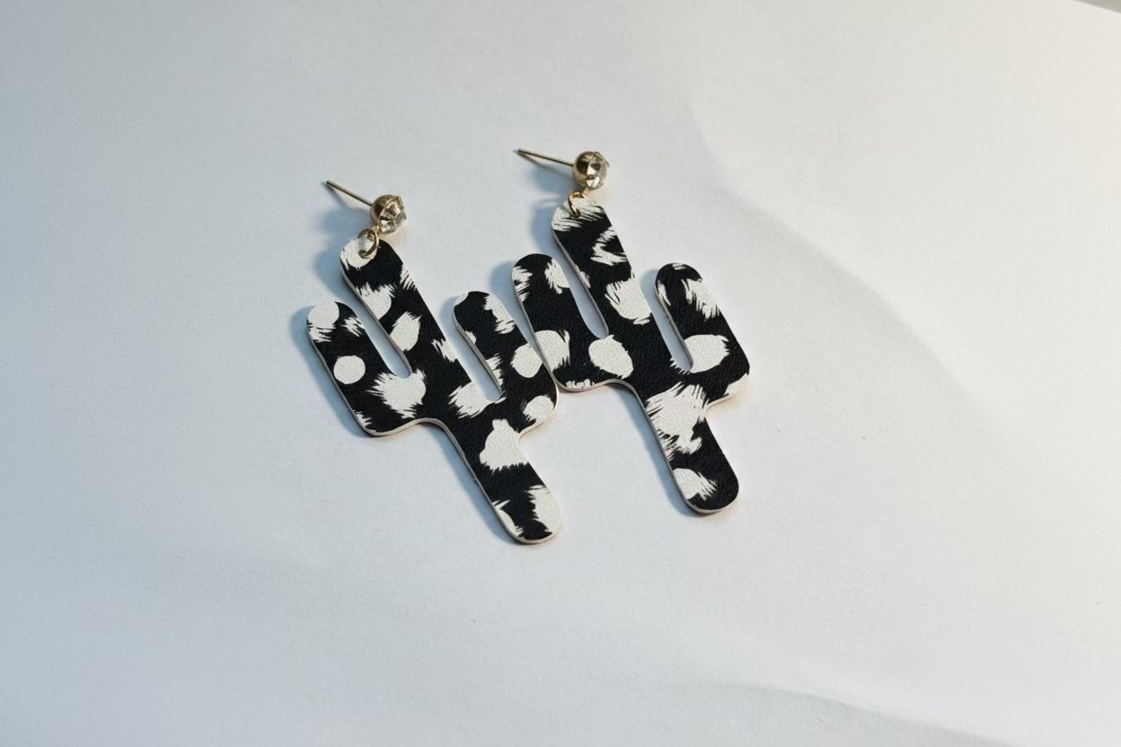 Wild Desert Cactus Earrings