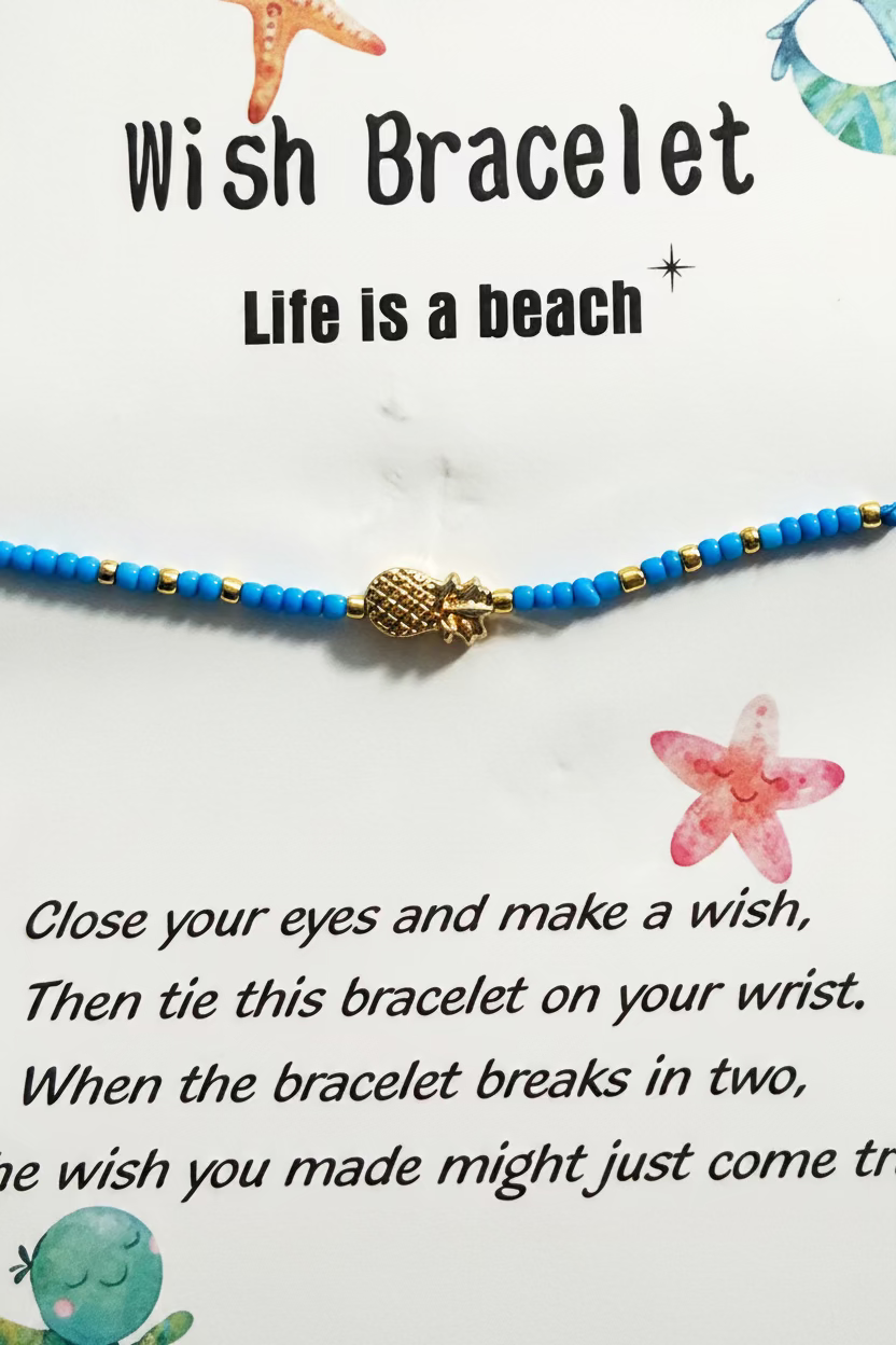 Golden Pineapple Wish Bracelet
