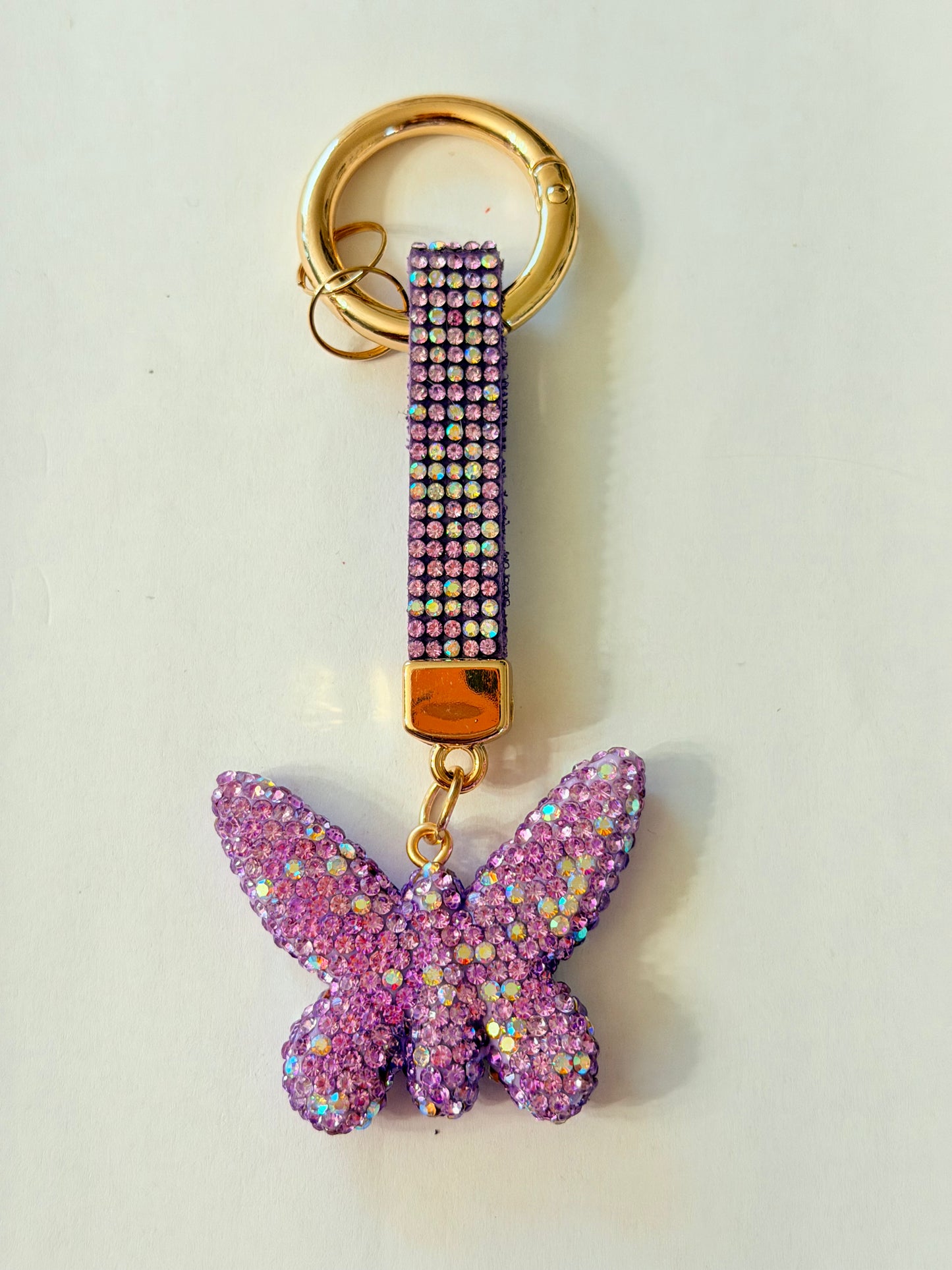 Bling Rhinestone Strap Keychains