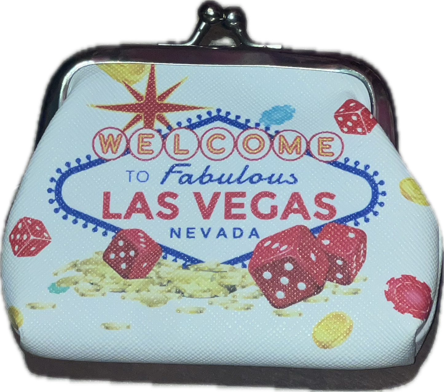 Las Vegas Souvenir Coin Purse with Keychain