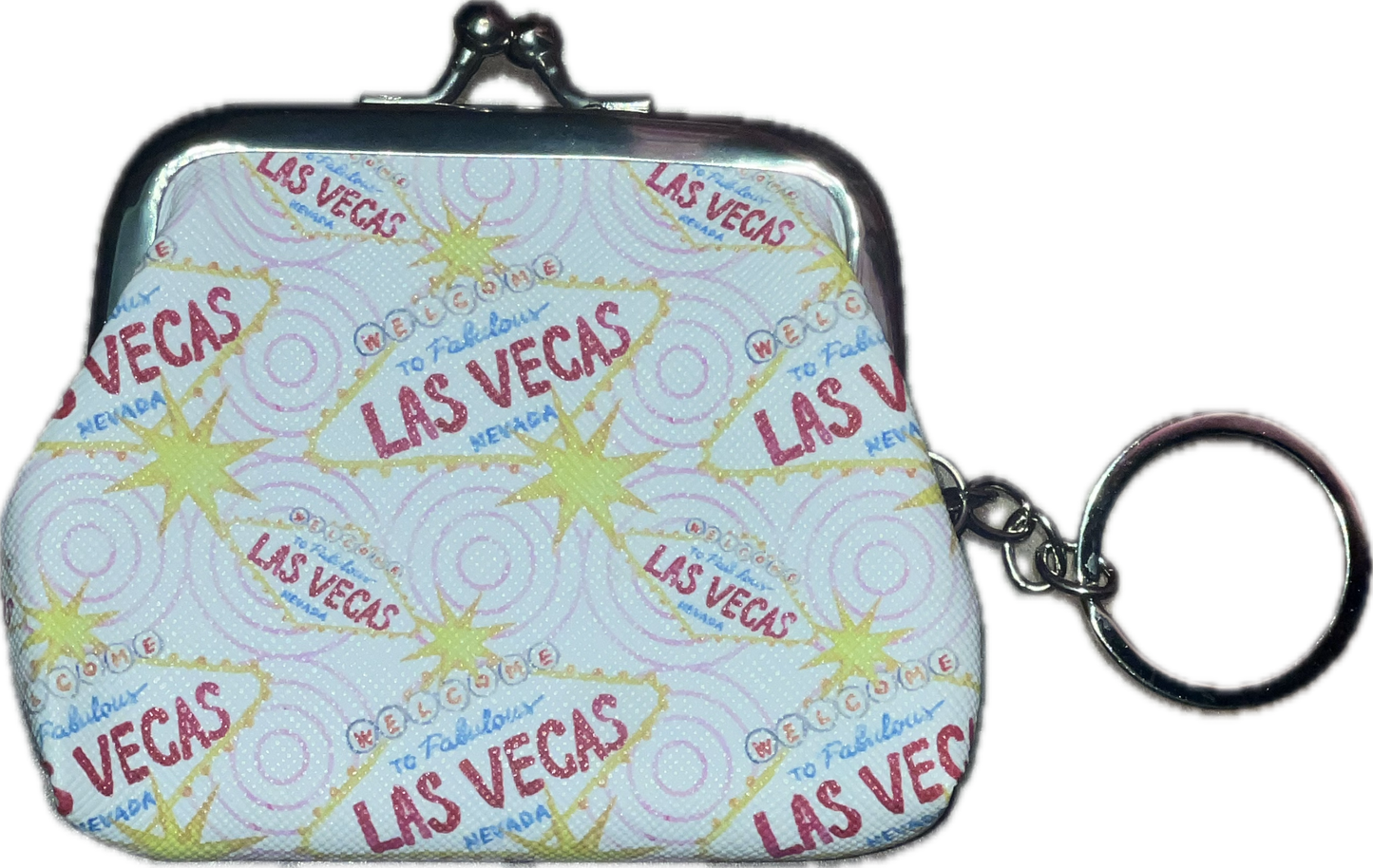 Las Vegas Souvenir Coin Purse with Keychain