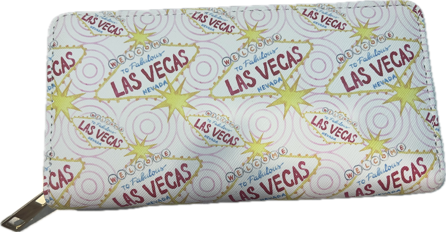 Las Vegas Sparkle Full-Size Zipper Wallet
