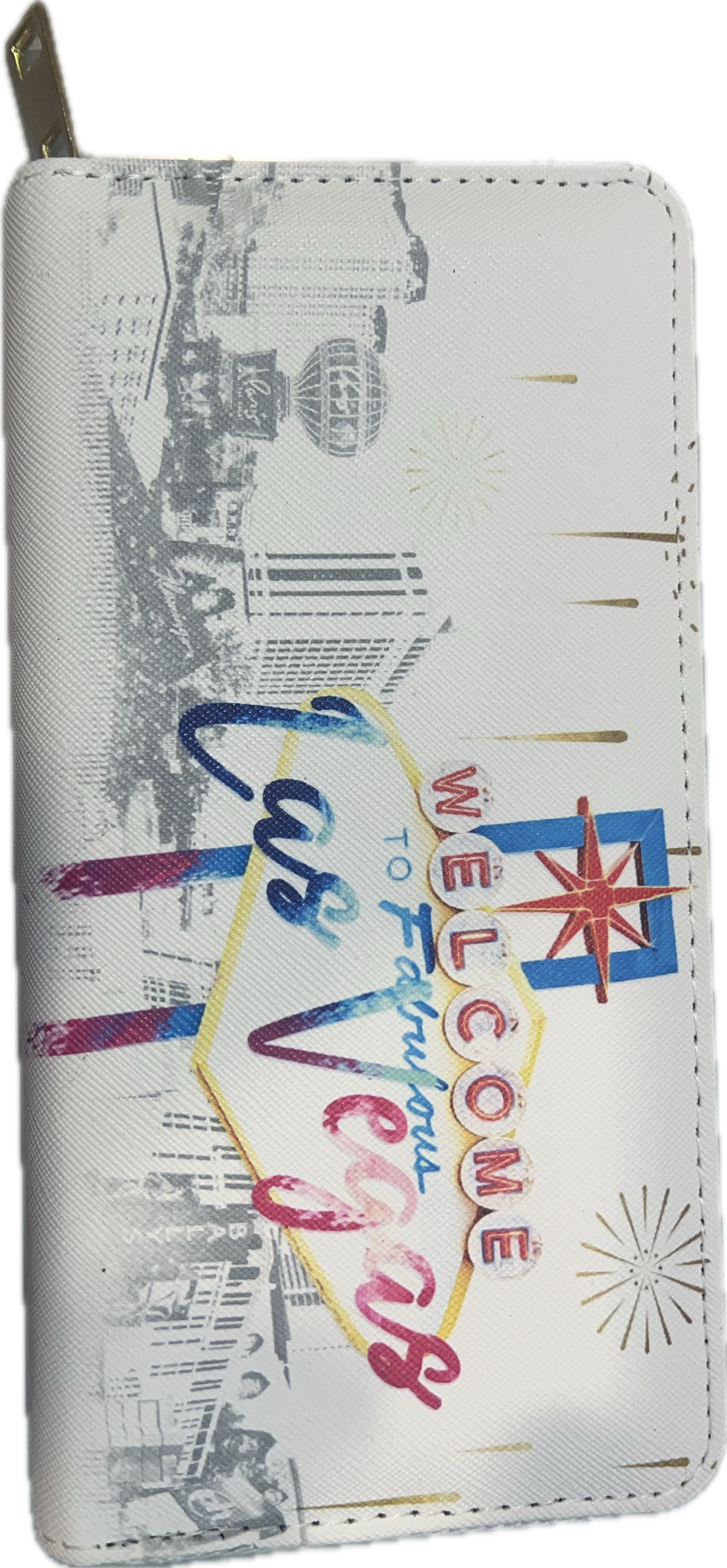 Las Vegas Sky Line Full-Size Zipper Wallet